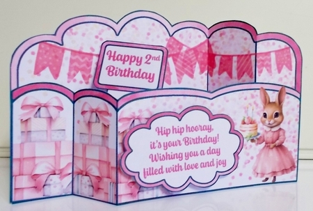 Birthday Bunny Wiper Card by Pam Stubley