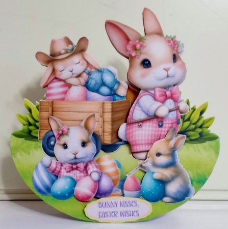Peep Peep for Easter 8 XL Rocker Card  by Pam Stubley