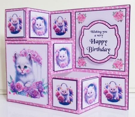 TSF Kitten with roses by Pam Stubley