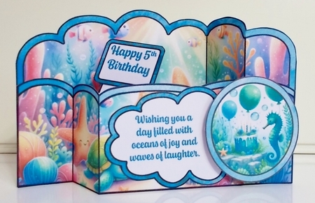 Underwater Sea Party Wiper Card by Pam Stubley
