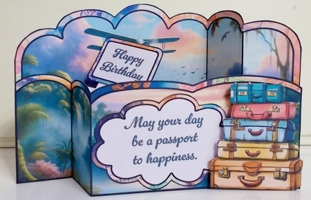 Birthday Travels Wiper Card by Pam Stubley