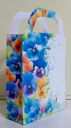 Floral edge gift bag 2 by Pam Stubley