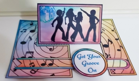 Disco Dancers Impossible Card by Pam Stubley