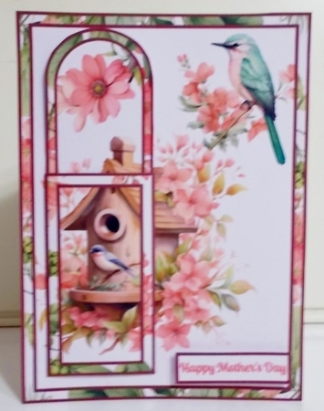 Birdhouse Mothers Day Bookmark Card by Pam Stubley