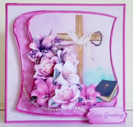 Easter Cross - Decoupage Card Mini Kit by Pam Stubley