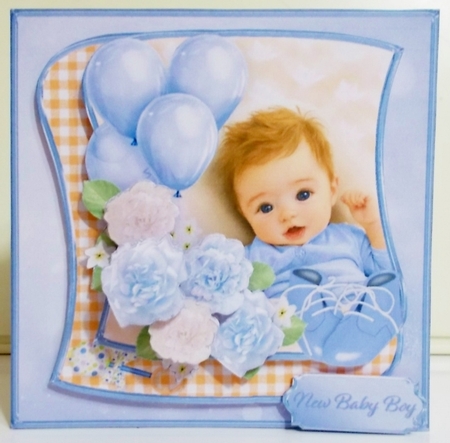 Welcome, Baby Boy - Decoupage Card Mini Kit by Pam Stubley