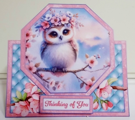 Another Year Wiser Octagon Tent Card by Pam Stubley