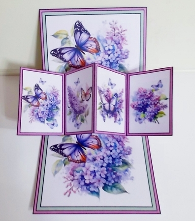 Twist & pop Lilacs & butterflies by Pam Stubley