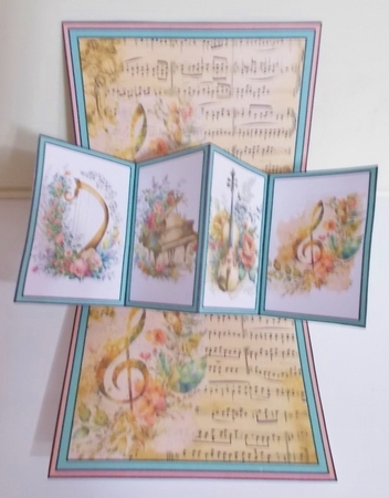 Twist & pop Music with flowers by Pam Stubley