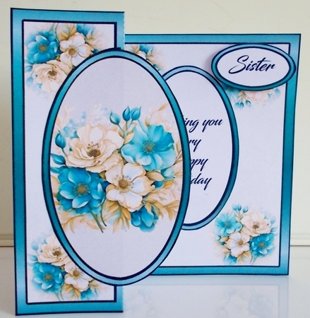 FB Turquoise & cream bouqet by Pam Stubley