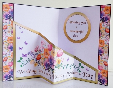 Diagonal pop-out Spring Bouquet MD by Pam Stubley