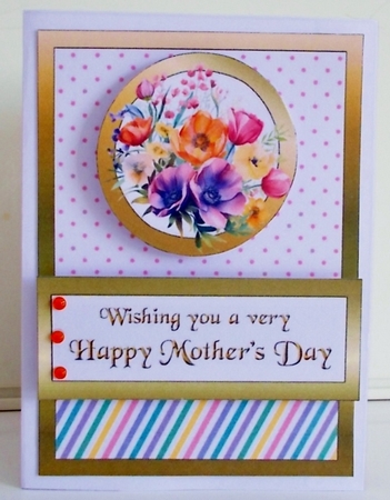 Diagonal pop-out Spring Bouquet MD by Pam Stubley