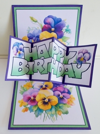 Twist & pop Pretty pansies by Pam Stubley