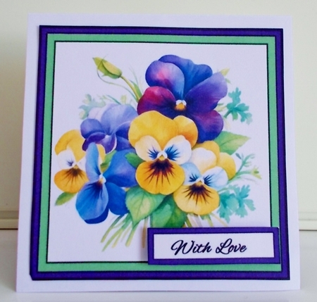 Twist & pop Pretty pansies by Pam Stubley