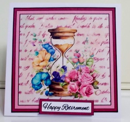 Twist & pop Hourglass Retirement by Pam Stubley