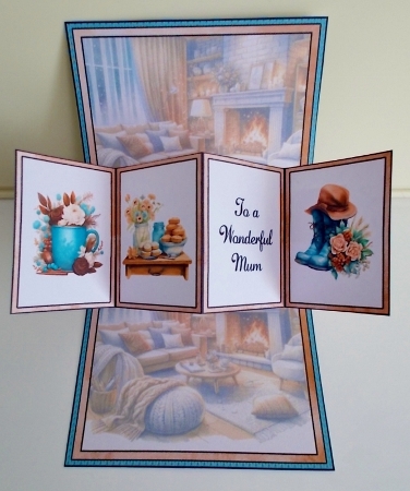 Cosy Afternoon Tea Twist and Pop Card by Pam Stubley