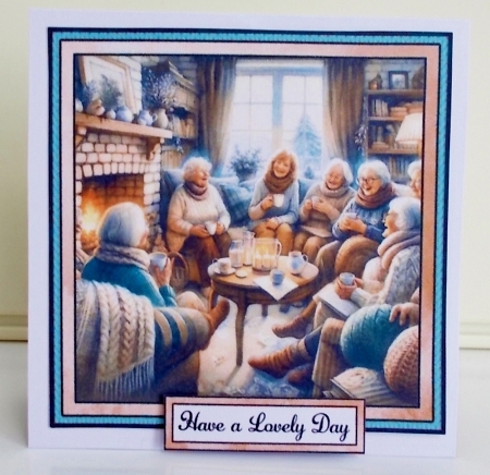 Cosy Afternoon Tea Twist and Pop Card by Pam Stubley