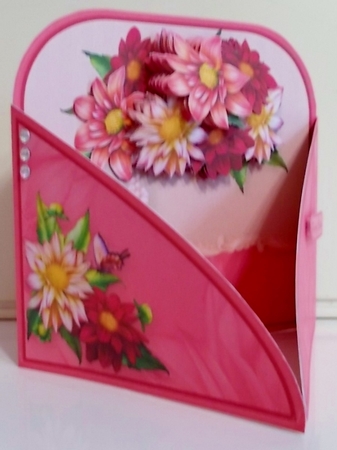 Dahlias - Crossover Gatefold Card Mini Kit by Pam Stubley