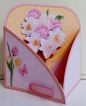 Tulips and Daffodils - Crossover Gatefold Card Mini Kit by Pam Stubley