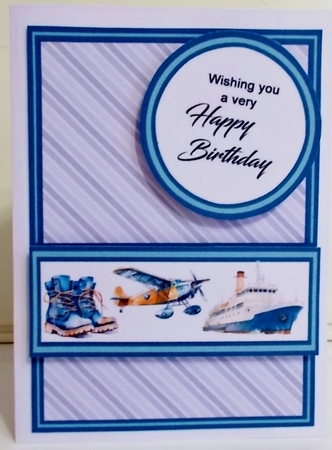 Diagonal Pop-out Birthday travel by Pam Stubley