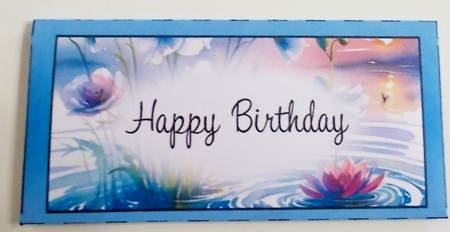 July Birth Flower Money Wallet by Pam Stubley