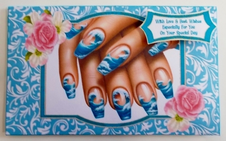 Beautiful Nails, Ocean Wave - Money Wallet by Pam Stubley