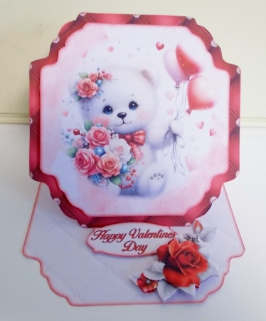 Cute Bear 10 Shaped Easel Card Mini Kit by Pam Stubley