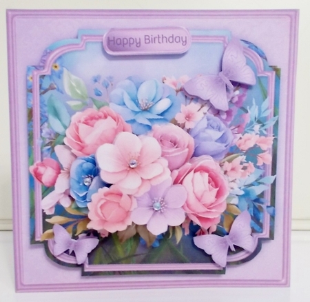 Pastel Bouquet - Decoupage Card Mini Kit by Pam Stubley