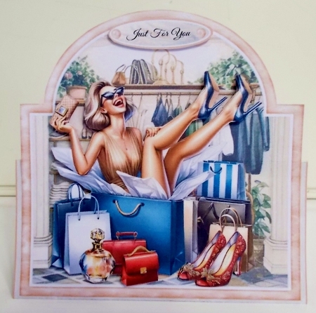 Happy Shopper 02 Tent Card Kit by Pam Stubley