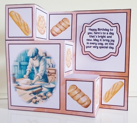 Bakers Birthday Three Step Card by Pam Stubley
