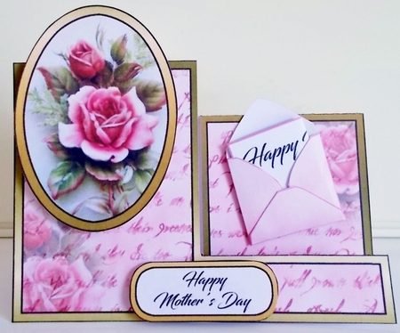 Side stepper Vintage Roses by Pam Stubley
