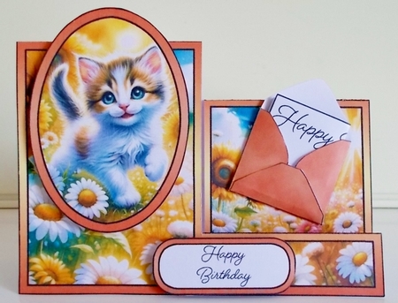 Happy Kitten Side Stepper by Pam Stubley