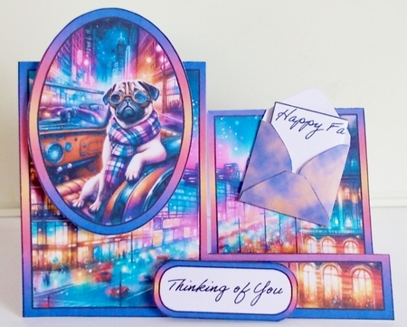 Pug in the City Side Stepper by Pam Stubley