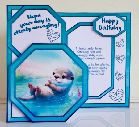 An Otterly Amazing Day! Offset Octagon by Pam Stubley