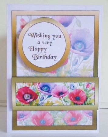 Diagonal pop-out Beautiful poppies by Pam Stubley