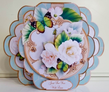 Cool Roses - Quick & Easy Pop-out Card Mini-Kit by Pam Stubley