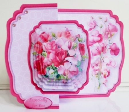 Sweet Peas - Fold Back Card Mini Kit by Pam Stubley