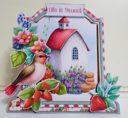 The Strawberry Patch 2 XL Shaped Card Kit by Pam Stubley