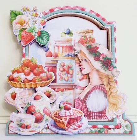 The Strawberry Patch 7 XL Shaped Card Kit by Pam Stubley