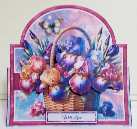 Iris Basket Tent Card Kit by Pam Stubley