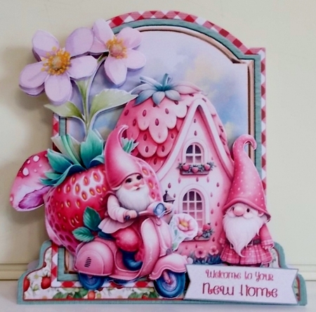 The Sweet Strawberry Patch 3 XL Shaped Card Kit by Pam Stubley