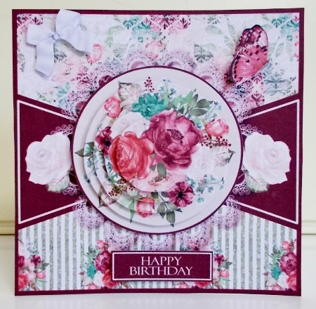 Red & White Roses 6x6 Multi-Use Card Minikit by Pam Stubley
