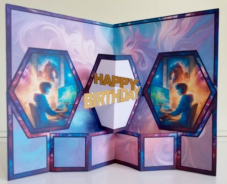 Inspired by League of Legends Hexagon Popout Card by Pam Stubley