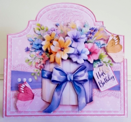 Flower Box Tent Card Kit-5 by Pam Stubley