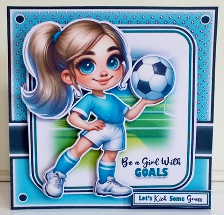 A Girl With Goals Blue Mini Kit by Pam Stubley