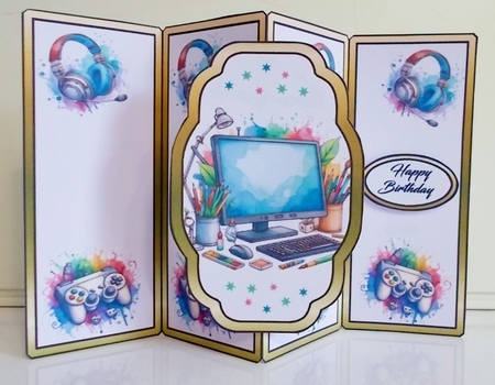 Gate fold pop-out Gaming by Pam Stubley