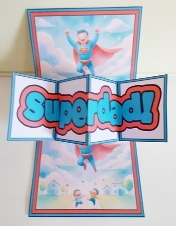 Superdad Cute Twist & Pop Card by Pam Stubley