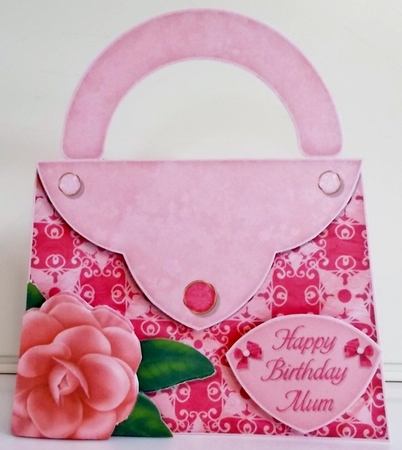 Handbag A-17 - Shaped Decoupage Mini Kit by Pam Stubley