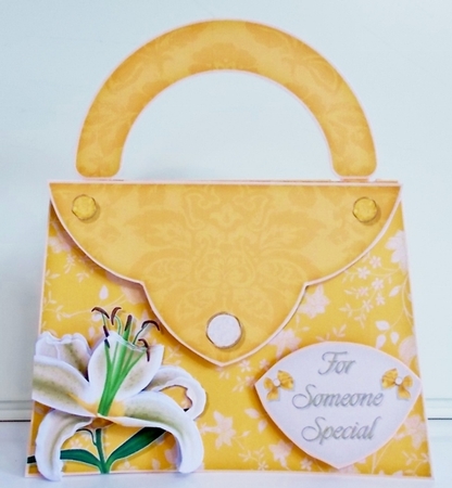 Handbag A-21 - Shaped Decoupage Mini Kit by Pam Stubley