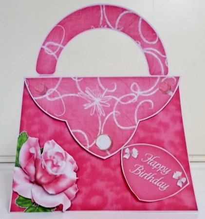Handbag A-24 - Shaped Decoupage Mini Kit by Pam Stubley